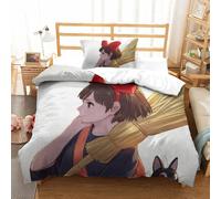 Kiki's Delivery Service Impression En D Parure De Couette Avec Fermeture Eclair Housse De Couette Respirante£¬Pour Tout Le Monde£¬Hayao Miyazaki Animate