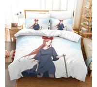 Kiki's Delivery Service Impression En D Sets De Housse De Avec Fermeture Eclair Couettes Hayao Miyazaki Animated Films Housse De Couette Microfibre £¬A