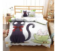 Kiki's Delivery Service Impression En D Sets De Housse De Avec Fermeture Eclair Couettes Hayao Miyazaki Animated Films Housse De Couette Microfibre £¬A