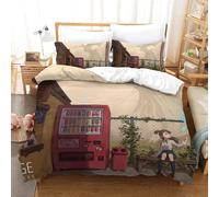 Kiki's Delivery Service Impression En D Sets De Housse De Avec Fermeture Eclair Couettes Hayao Miyazaki Animated Films Housse De Couette Microfibre £¬A