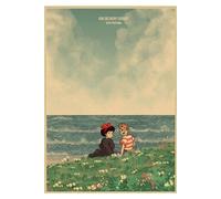 Kiki's Delivery Service Movie Poster Japonais Hayao Miyazaki Anime Peinture Décorative - 42 x 30 cm (Style 03)