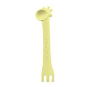 Kikka Boo Cuillère en silicone girafe jaune - Couverts