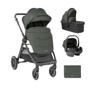 Kikka boo poussette combinée Ava 3 en 1 nacelle, siège bébé, roues en caoutchouc, coloris:verdoyant