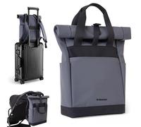 Kikka Boo Sac à langer sac à dos CERISE, sac maman, clips pour poussette, grande capacité, matelas à langer portable, poche thermique, poche étanche, multi-poches, gris