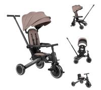 Kikka Boo Tricycle 5 en 1 Trix 2 Pliable, Dossier réglable, Sangle, Coloris:Beige