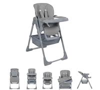 Chaise haute bébé Comfy + Gris - Kikkaboo