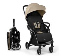 KikkaBoo Ciela Poussette jusqu'à 22 kg - Confortable et adaptée à un usage quotidien, pliable en une seule main, respirante et imperméable, avec housse de pluie - Beige