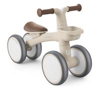 KikkaBoo Draisienne Bébé 1 an à 3 Ans ZIPI, Vélo sans Pédales Évolutif avec Panier, Siège Réglable, Jouet d'Équilibre Enfant, Cadeau Premier Âge Garçon ou Fille, Beige