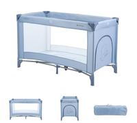 Kikkaboo lit de voyage so gifted un niveau, surmatelas moelleux, entrée latérale, coloris:Bleu P