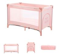 Kikkaboo lit de voyage so gifted un niveau, surmatelas moelleux, entrée latérale, coloris:rose rosâtre