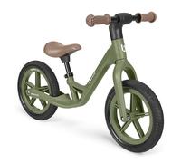 KikkaBoo Magnus Draisienne pour Enfants 3-6 Ans, Cadre Léger en Fibre de Verre, Selle Réglable, Poignées Antidérapantes, Roues PU Résistantes, Vert
