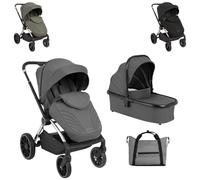 Kikkaboo Poussette Kara 2 en 1 Baignoire bébé siège sport sac langer suspensions, coloris:gris