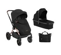 Kikkaboo Poussette Kara 2 en 1 Baignoire bébé siège sport sac langer suspensions, coloris:noires