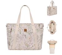 Kikkaboo sac à langer Florence matelas à langer fermeture éclair poches biberons, coloris:beige