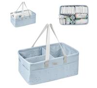 Kikkaboo sac à langer, panier, organiseur de couches pliable séparateur amovible, coloris:bleu