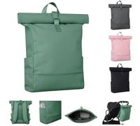 Kikkaboo Sac langer Jayden Sac à dos longueur poignée réglable fermeture éclair, coloris:verdoyant
