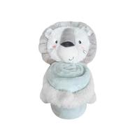 Kikkaboo Set cadeau couverture bébé 2 en 1, doudou 25 cm, couverture 100 x 70 cm, coloris:bleu clair