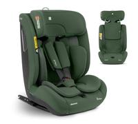 KikkaBoo Siège Auto Isofix i-FLIT, 15 à 36 kg, i-Size 76-150 cm, Groupe 1/2/3, de 15 mois à 12 ans, Sécurité SPS, Top Tether, Appuie-tête Réglable 12 Positions, Vert Militaire