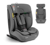 KikkaBoo Siège Auto Isofix i-FLIT, 15 à 36 kg, i-Size 76-150 cm, Groupe 1/2/3, de 15 mois à 12 ans, Sécurité SPS, Top Tether, Appuie-tête Réglable 12 Positions, Gris Clair