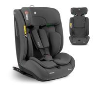 KikkaBoo Siège Auto Isofix i-FLIT, 15 à 36 kg, i-Size 76-150 cm, Groupe 1/2/3, de 15 mois à 12 ans, Sécurité SPS, Top Tether, Appuie-tête Réglable 12 Positions, Gris Foncé
