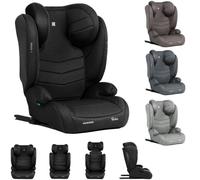 Kikkaboo siège enfant i-Stand i-Size (100-150 cm) groupe 2/3, réglable, Isofix, coloris:noires