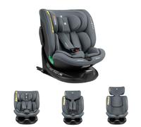 Kikkaboo siège enfant i-Tour i-Size (40-150cm) groupe 0+/1/2/3, Isofix, pivotant, coloris:gris foncé