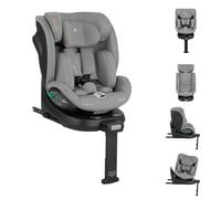 Kikkaboo siège enfant i-Twist i-Size (40-150 cm) groupe 0+/1/2/3 jambe de force, coloris:gris clair