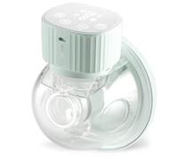 KikkaBoo Tire Lait Électrique Main Libre NOA, Tire Lait Portable Avec 3 Modes Et 9 Niveaux, Affichage LED, Fonction Mémoire, Sans BPA, Facile À Nettoyer, Menthe