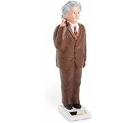 Kikkerland Statue solaire Einstein – Alimentée par les rayons du soleil – Marron 16,5×3,8×3,8 cm