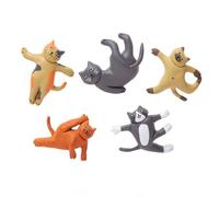 Kikkerland Aimants de yoga pour chat (MG89)