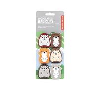Kikkerland Bags clips - Pinces sacs woodland-lot de 6