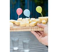 Kikkerland Balloon Party Picks, Set of 12