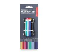 KIKKERLAND CD120 Outil Multifonctions Arc-en-Ciel, Multicouleur