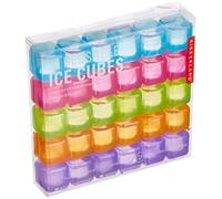 Kikkerland Glaçons réutilisables Cube couleur Plastique Set de 30 Bleu/Rose/Vert/Orange/Violet