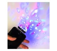 Kikkerland Disco Light Noir (US173-BK-EU) - Lumière disco - Source de lumière LED - Disco/Cristal - Montage en surface