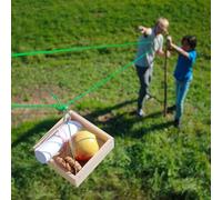 Kikkerland Fabriquez Une tyrolienne pour Enfant - Coffret DIY, Vert