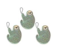 Kikkerland Glitter Dinnerware Koala Chat et Paresseux Éponge à récurer Anti-Rayures Nylon Taille Unique