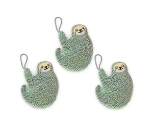 Kikkerland Glitter Dinnerware Koala Chat et Paresseux Éponge à récurer Anti-Rayures Nylon Taille Unique