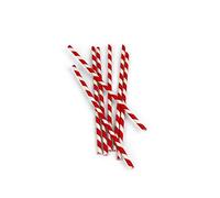 Kikkerland KKCU13R Paille en Papier Lot de 144 Pièces Rouge