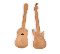 Kikkerland Kkcu64 Couverts À Salade Forme De Guitare Bois Multicolore