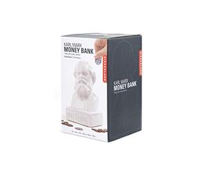 Kikkerland KKPB20 Tirelire Forme de Karl Marx, Blanche