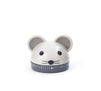 Kikkerland Minuteur de cuisine KT45 – Design souris, ABS et acier, gris – 6,3 x 6,2 x 5,2 cm