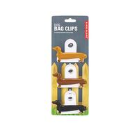 Kikkerland Lot de 3 pinces pour sac de teckel