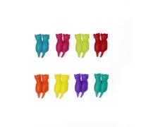 Kikkerland Lot de 8 marqueurs pour verres à chat
