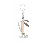 Kikkerland Porte-clés Marteau multifonction mini en bois Multicolore E