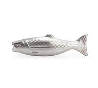 KIKKERLAND MS003 Savon Magique Poisson Acier Inoxydable Argent 12.5 x 3.7 x 2.7 cm