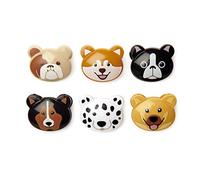 Kikkerland Pinces pour sachet Chien, 6 Unités, 13 Gallons, Multicolore, Résistant et Recyclable