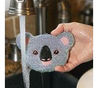 Kikkerland - Set de 3 éponges - Multicolore Multicolore G