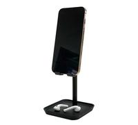 Kikkerland - Socle Pour Téléphone Portable, Tablette - Noir