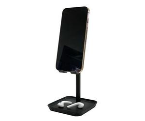 Kikkerland - Socle Pour Téléphone Portable, Tablette - Noir